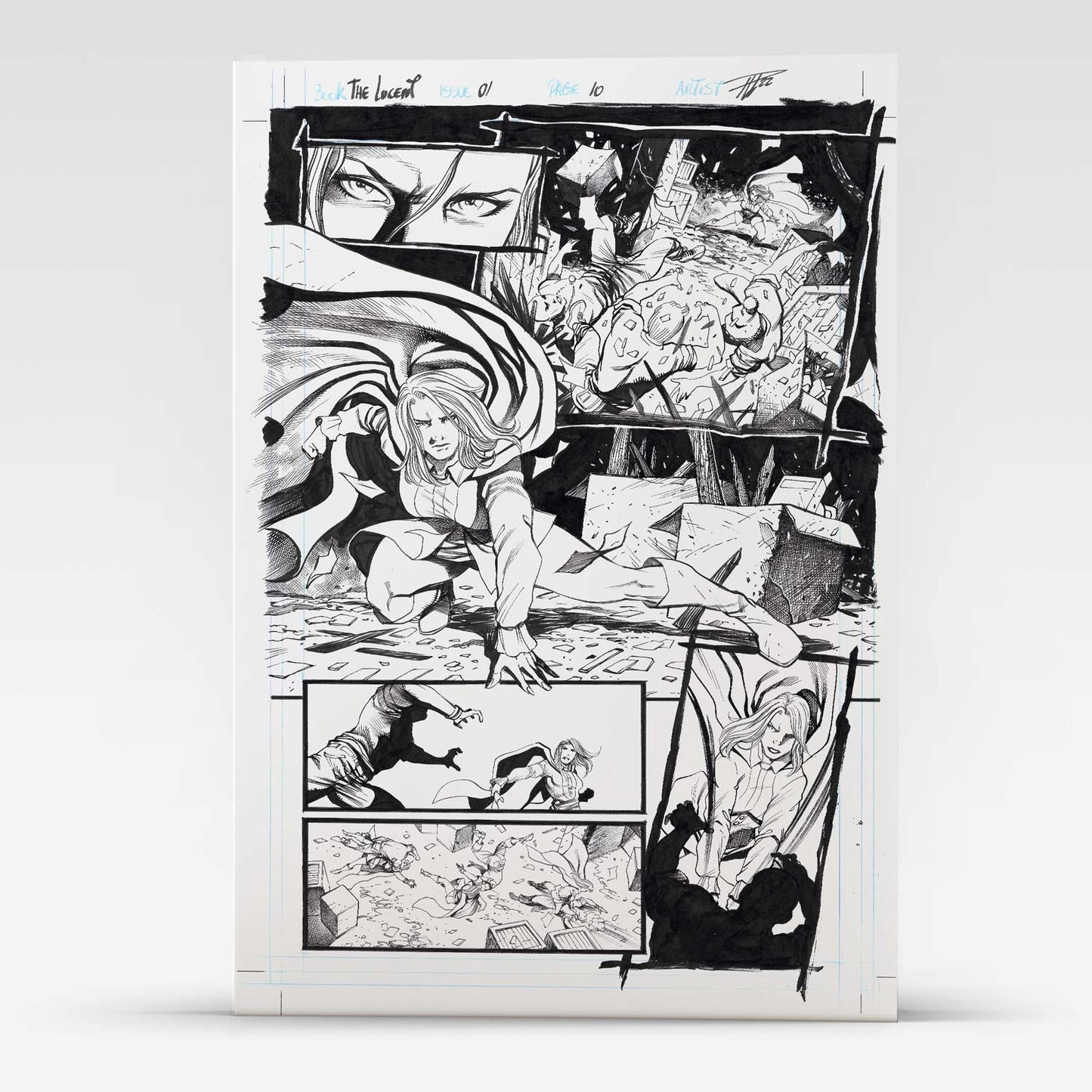 Rod Luper The Lucent: Fractured Mind 11" x 17" (A3) Original Art Page 10
