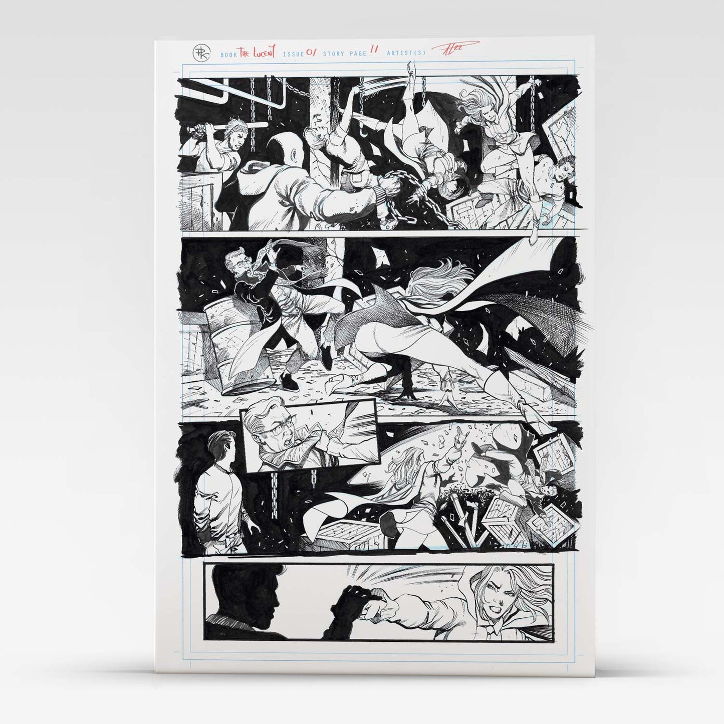 Rod Luper The Lucent: Fractured Mind 11" x 17" (A3) Original Art Page 11