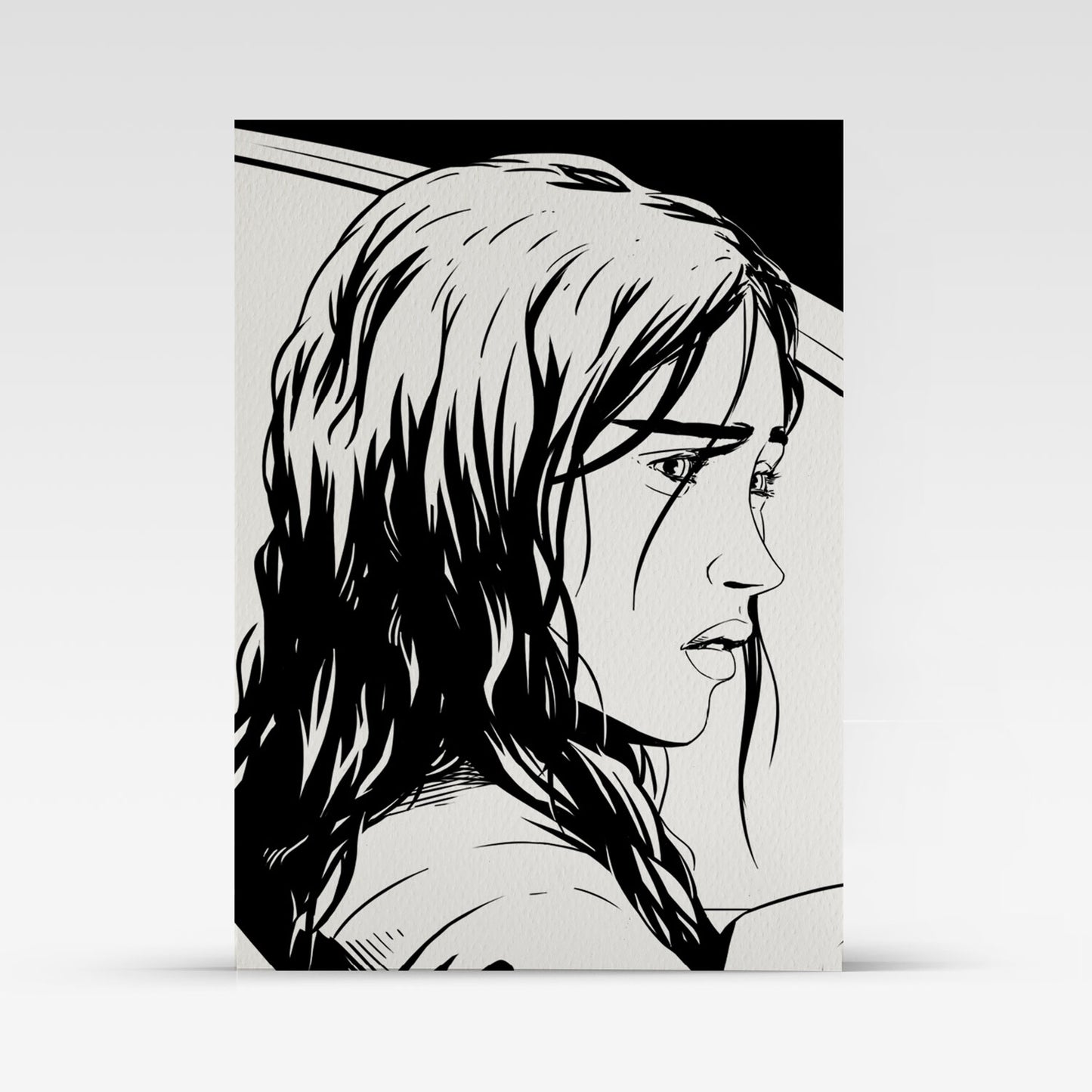 Painted Death Sketch Card - Ella 4