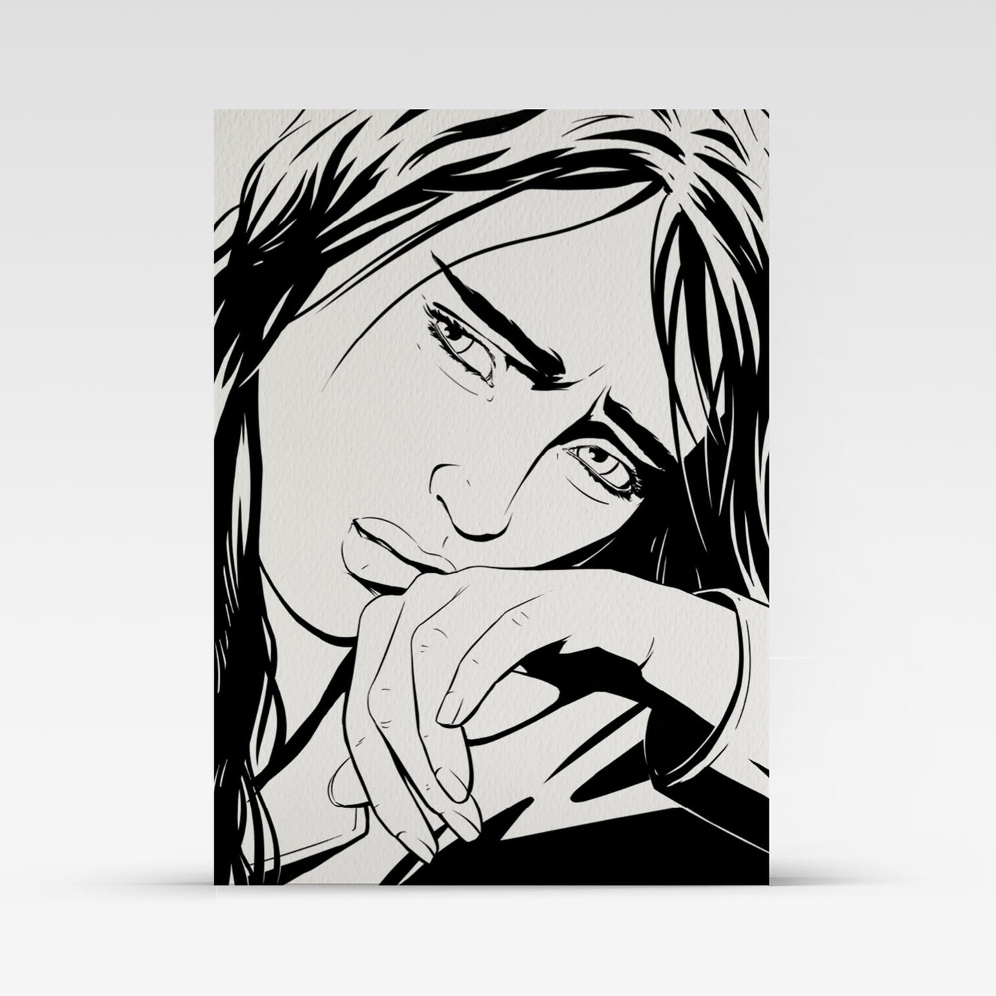 Painted Death Sketch Card - Ella 6