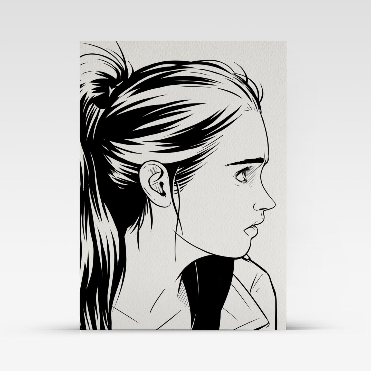 Painted Death Sketch Card - Ella 7