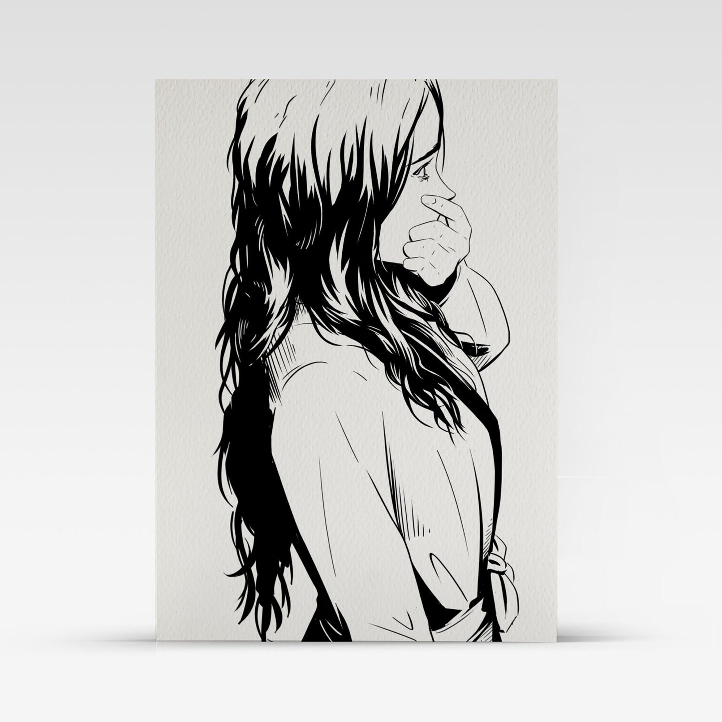 Painted Death Sketch Card - Ella 9