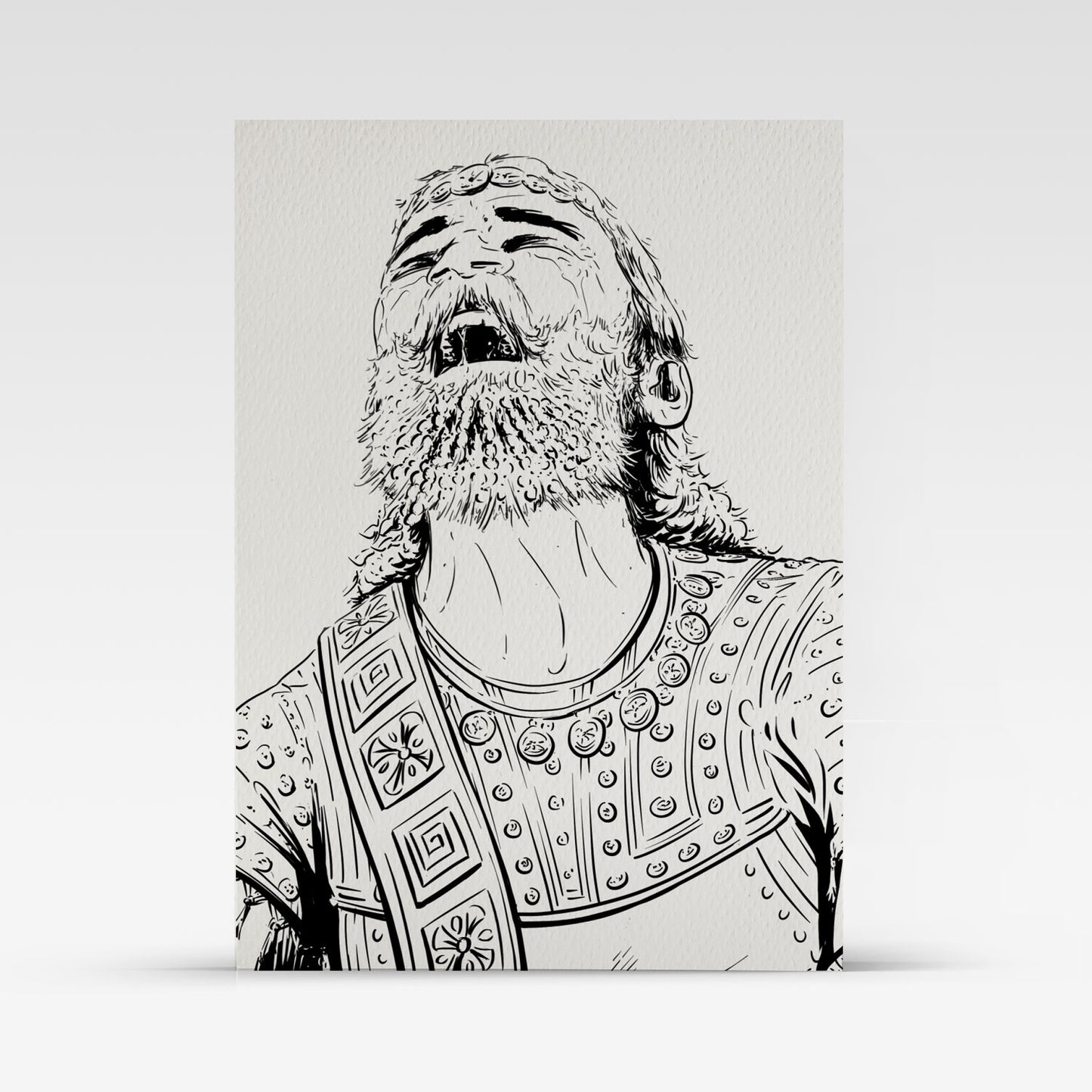 Painted Death Sketch Card - Gilgamesh 1