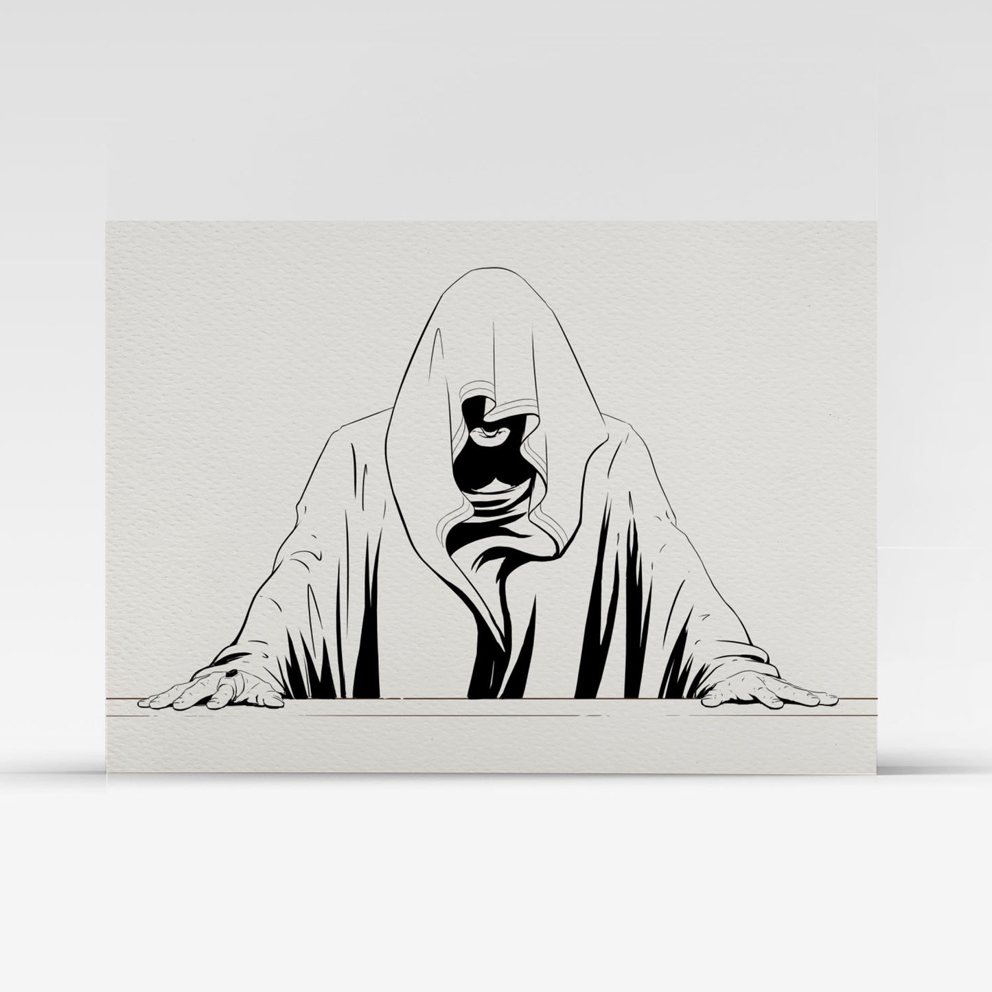 Painted Death Sketch Card - Utnapishtim 1