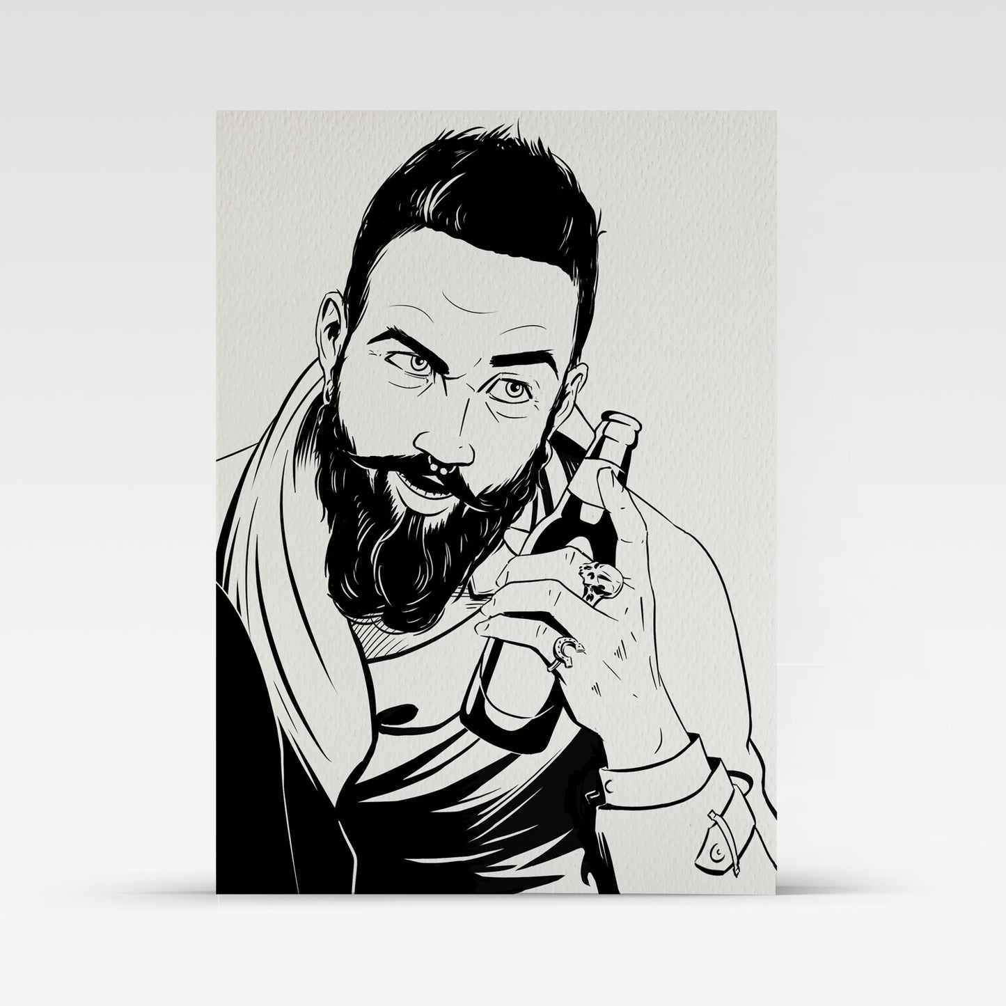 Painted Death Sketch Card - James 1