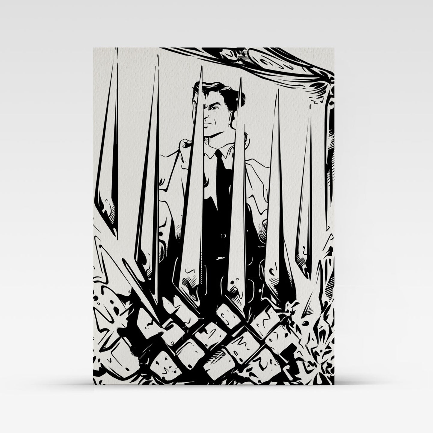 Painted Death Sketch Card - Le Maréchal 2