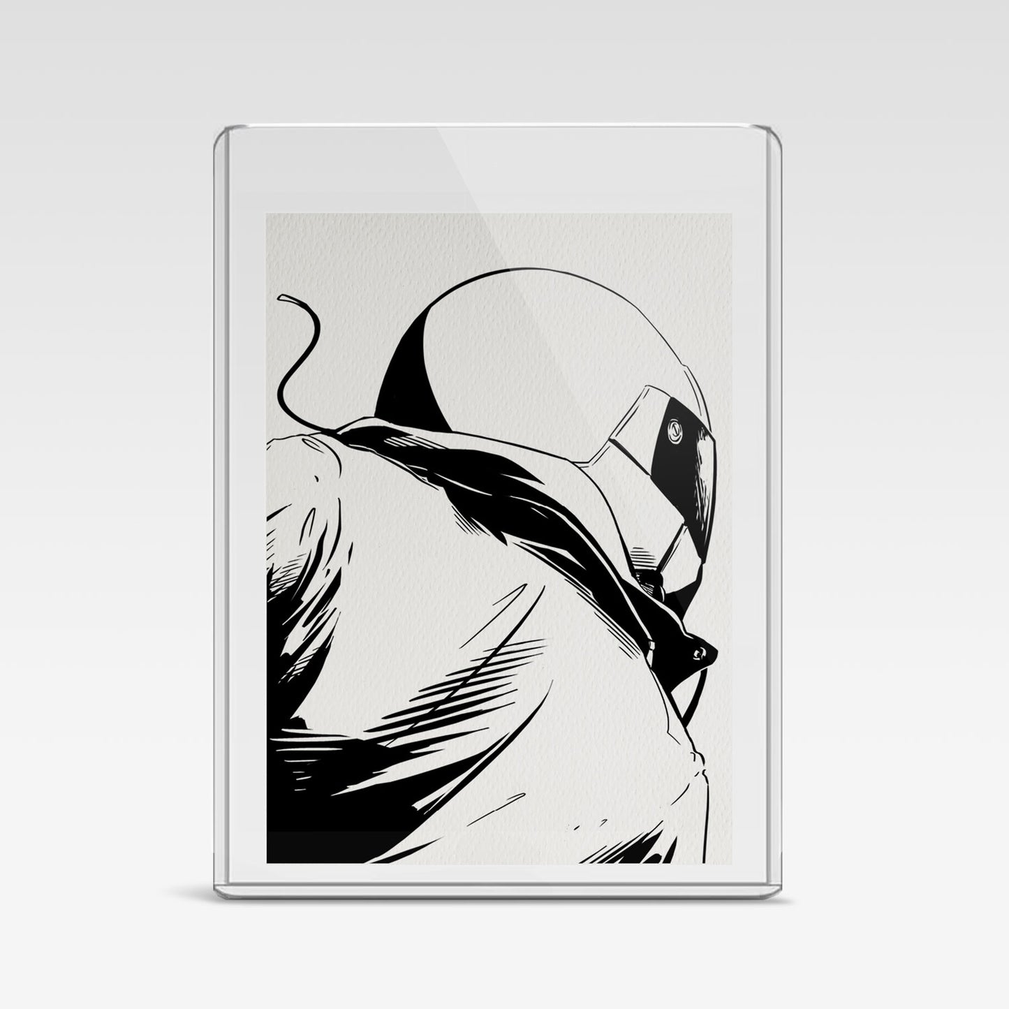 Painted Death Sketch Card - Biker 4