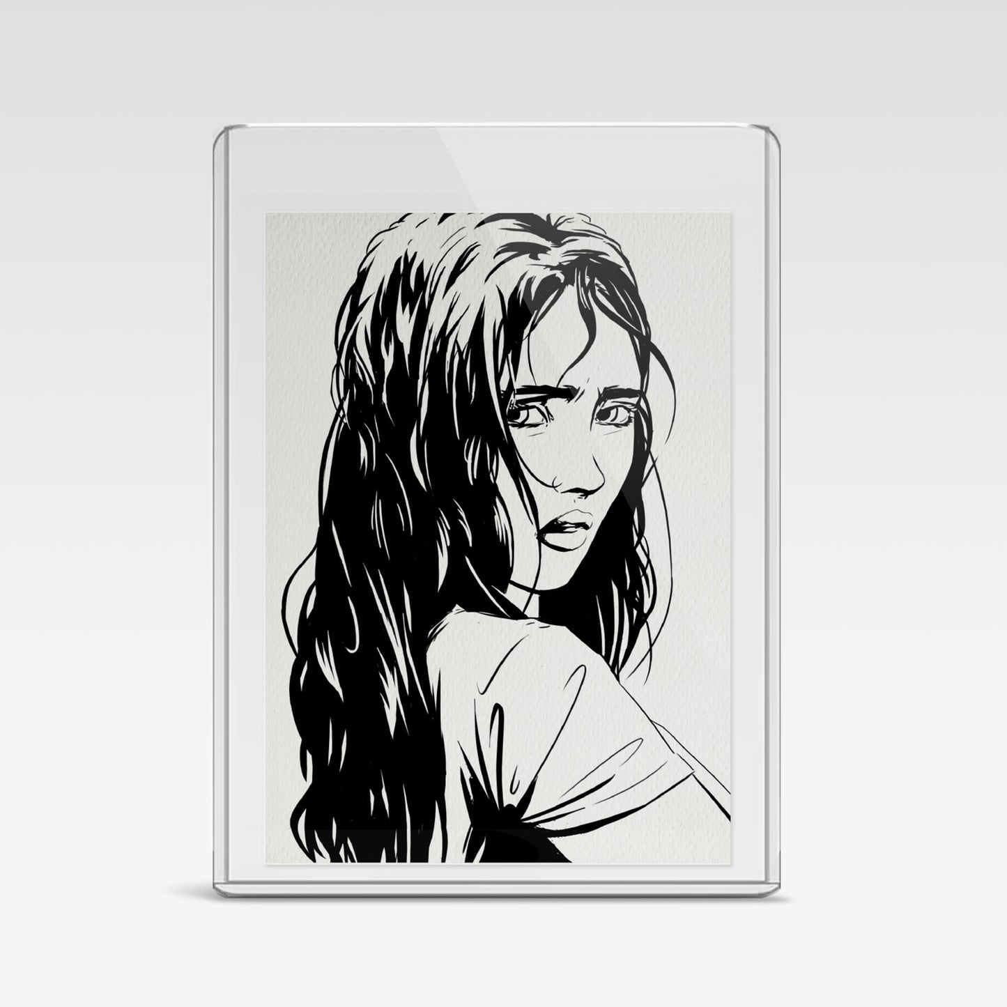 Painted Death Sketch Card - Ella 1