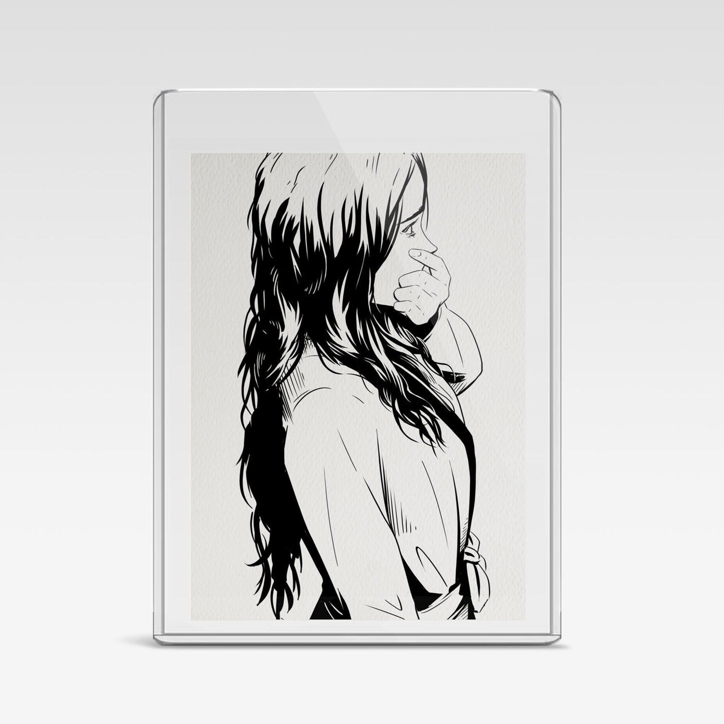 Painted Death Sketch Card - Ella 9