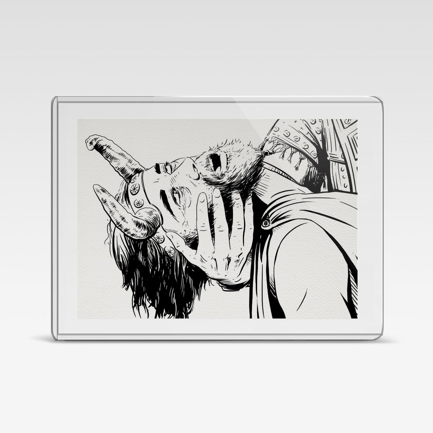 Painted Death Sketch Card - Enkidu 1