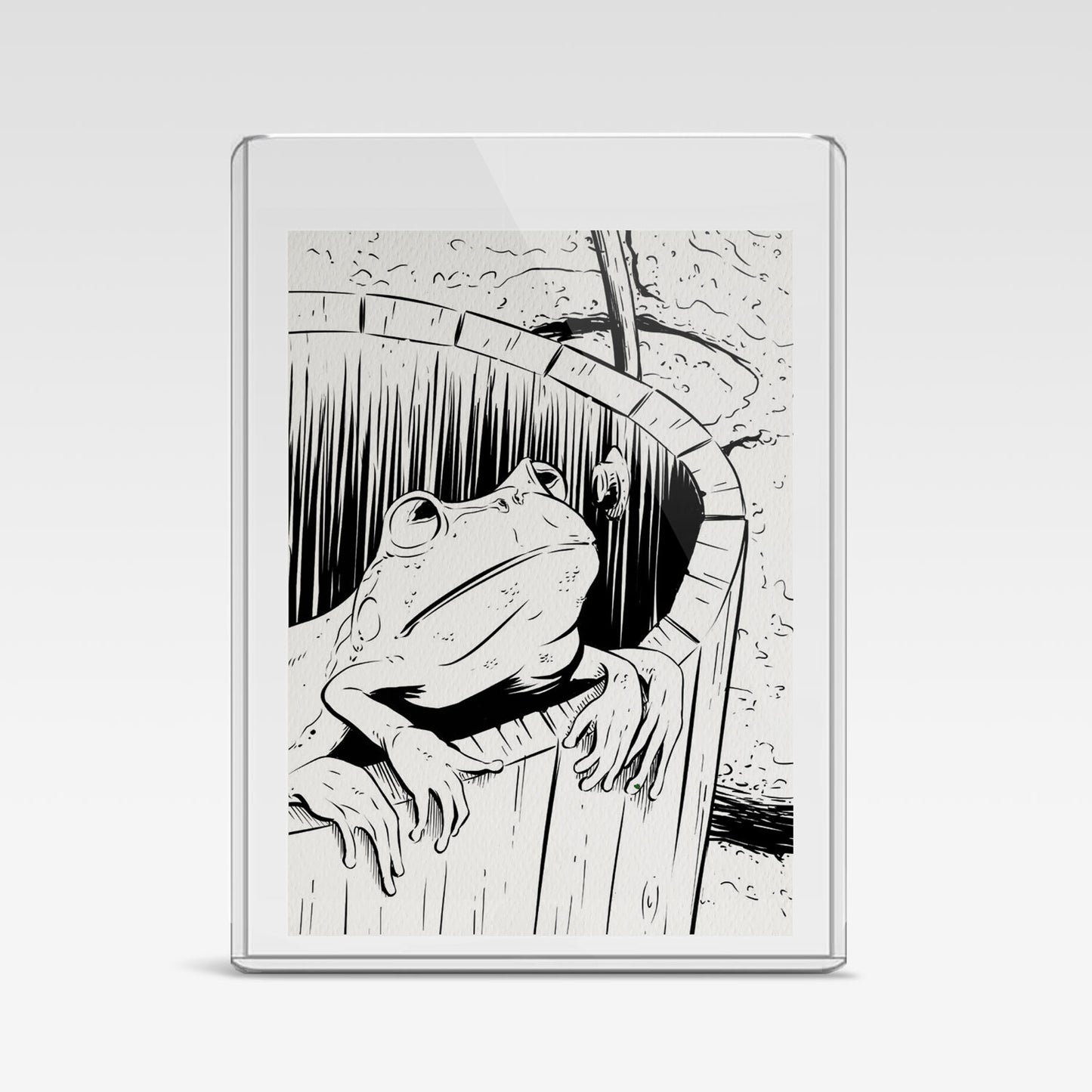 Painted Death Sketch Card - The Frog in the Well 1