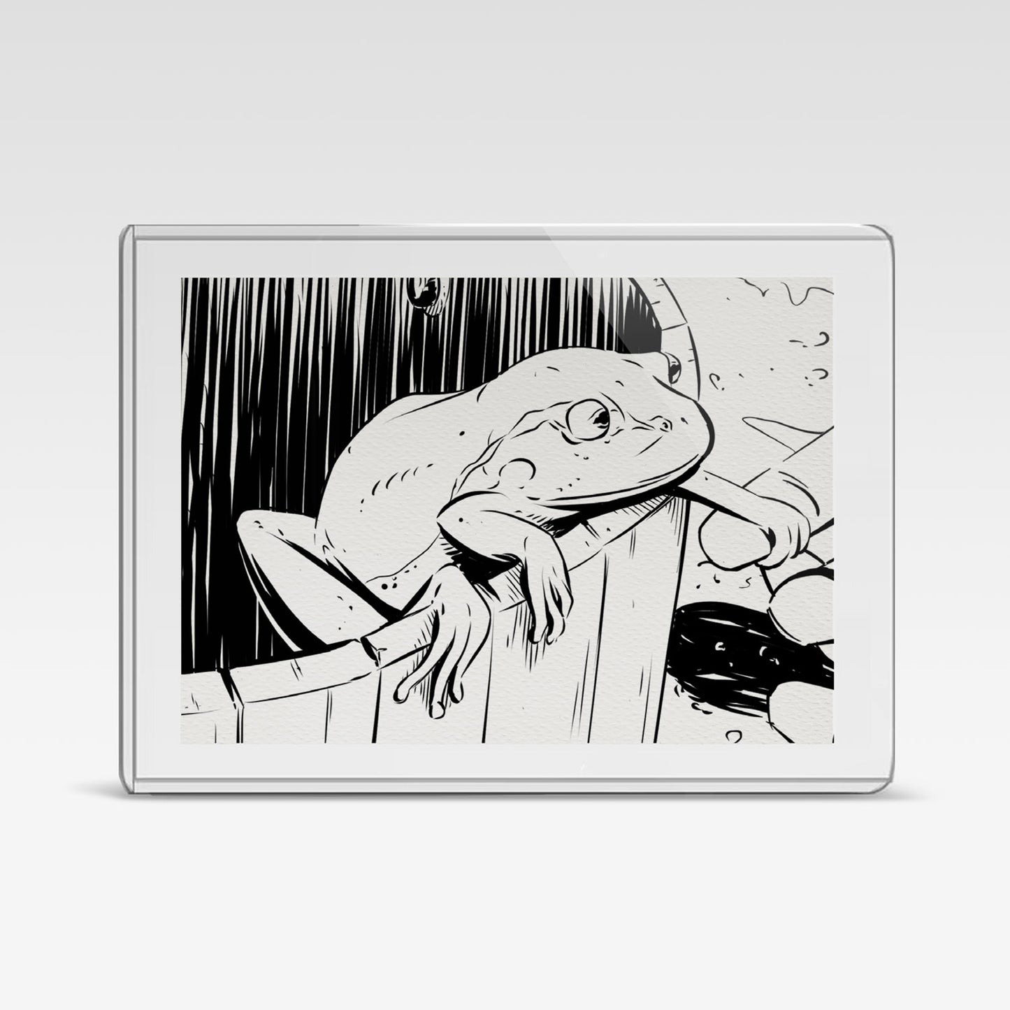 Painted Death Sketch Card - The Frog in the Well 2