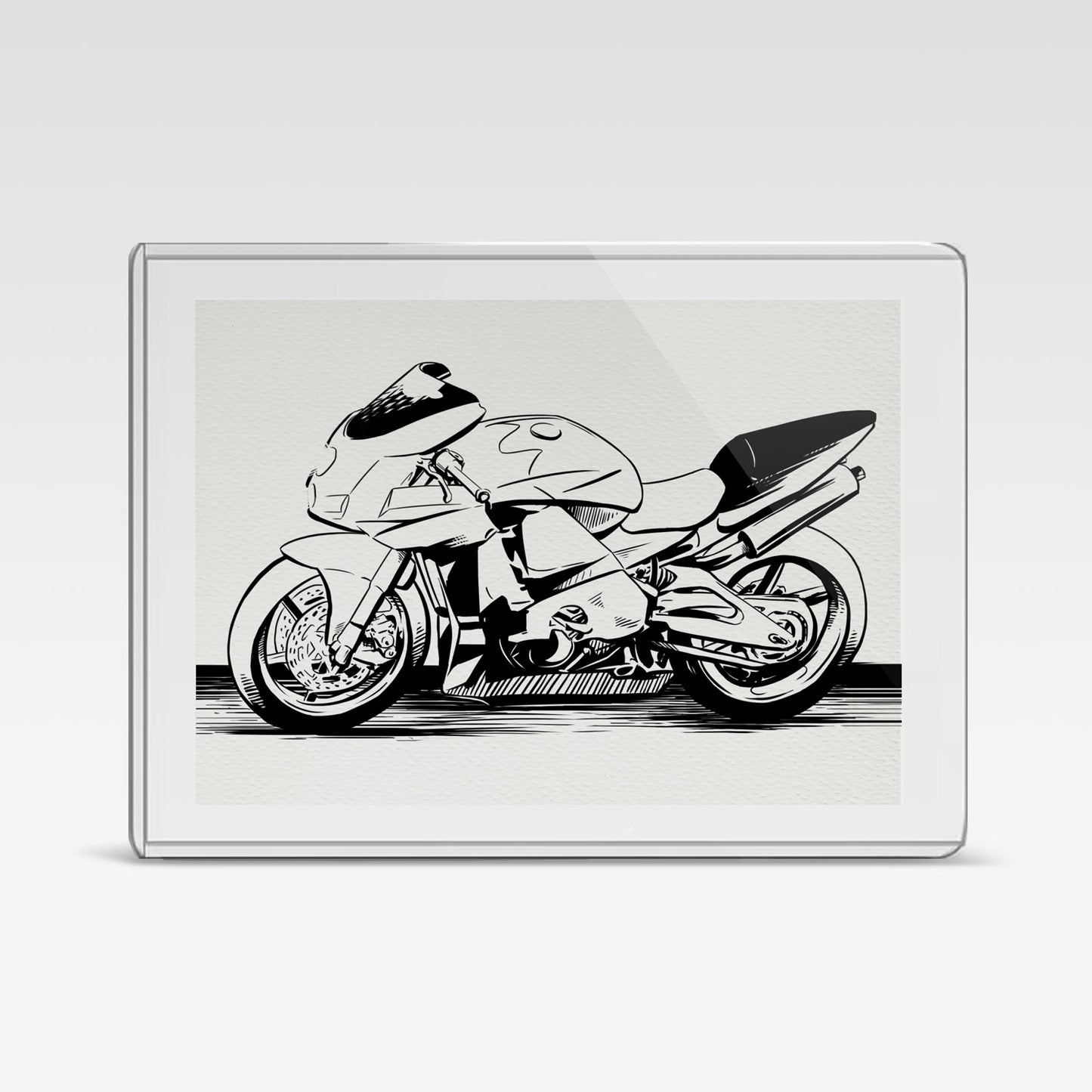 Painted Death Sketch Card - Ducati 1
