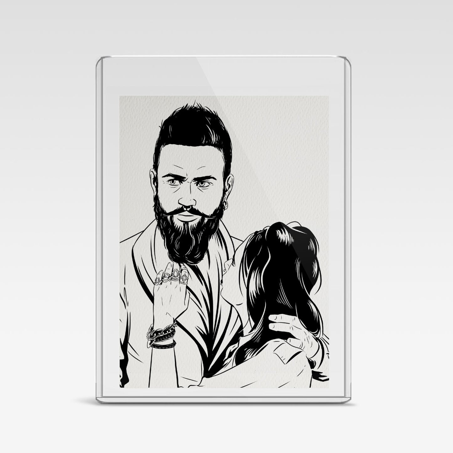 Painted Death Sketch Card - James & Amita 1