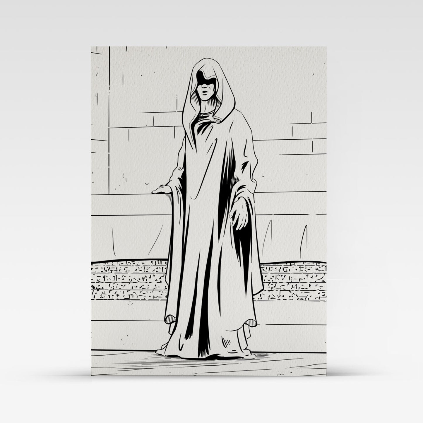 Painted Death Sketch Card - Utnapishtim 3